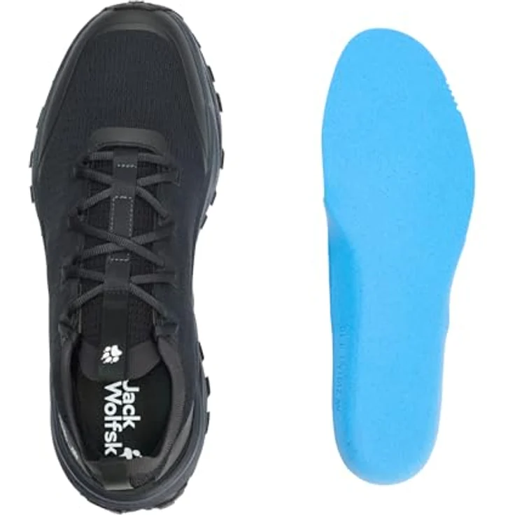 Jack Wolfskin PS Trail Knit Low M, Herren Wanderschuhe mit TEXARIDE-Technologie, Schwarz – Bild 7