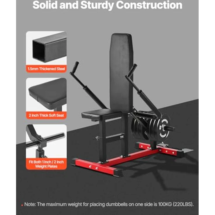VEVOR Dip-Maschine im Sitzen, Trizeps Bizeps Pressemaschine mit 204 kg Belastbarkeit, verstellbarem Sitz & Rückenlehne für Oberkörper-Push-Fitness-Workout – Bild 5