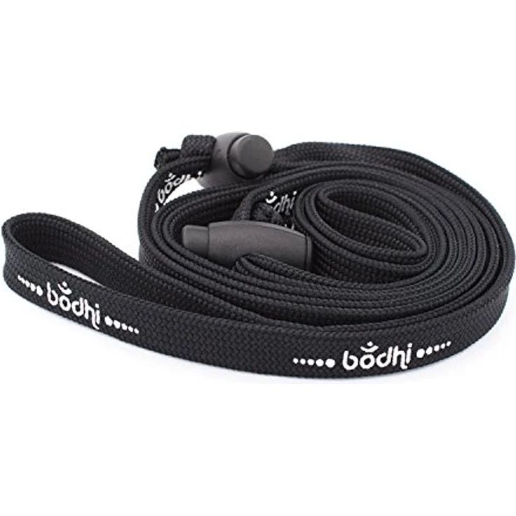 Bodhi | Universal-Yogamatten-Tragegurt | Trageband | Schwarz-Weiß | verstellbare Schlaufe | einfach und günstig | Gurt für Yogamatte – Bild 5