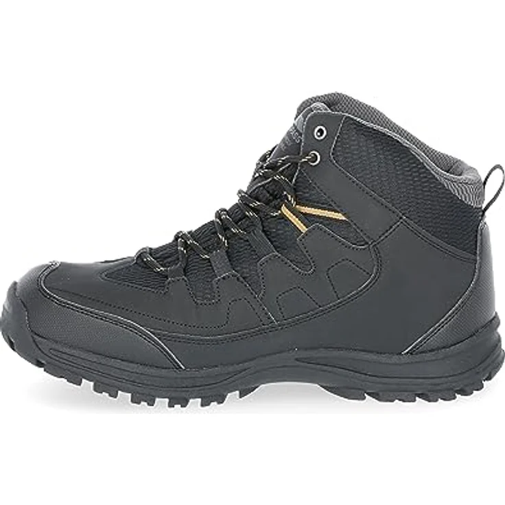 Trespass Finley, Herren Wanderstiefel mit rutschfester Sohle, Schwarz – Bild 3