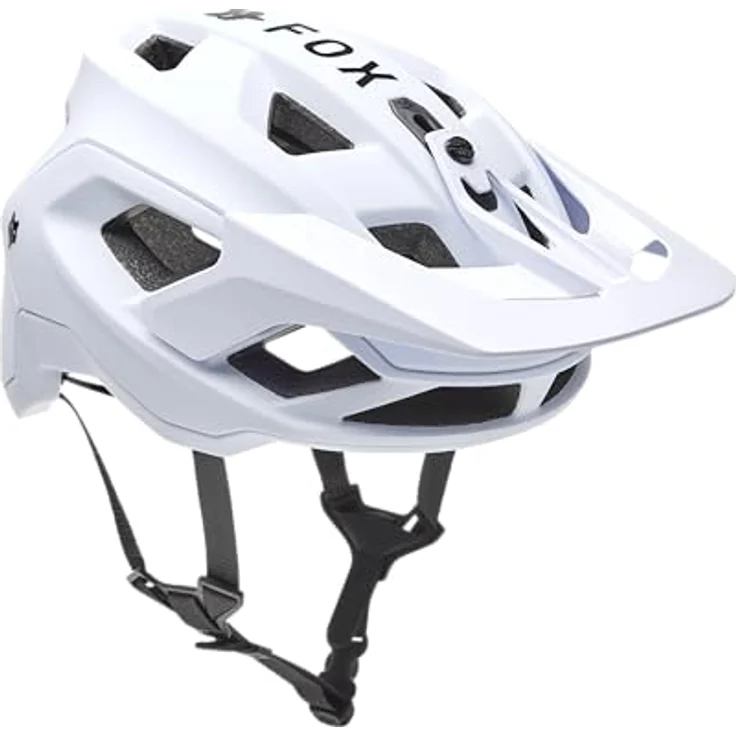 Fox Racing Speedframe Helm Solid, MIPS Schutzsystem, optimierte Belüftung, Weiß, Größe M – Bild 1