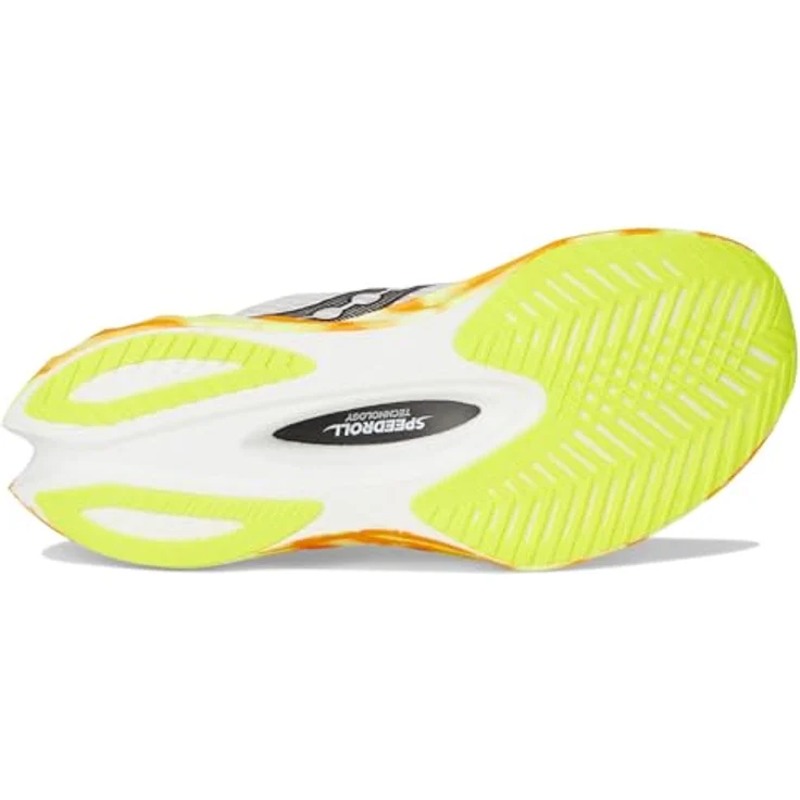 Saucony Endorphin Pro 4, Laufschuhe in FOG/PEEL, sportlicher Stil, Schnürung – Bild 3