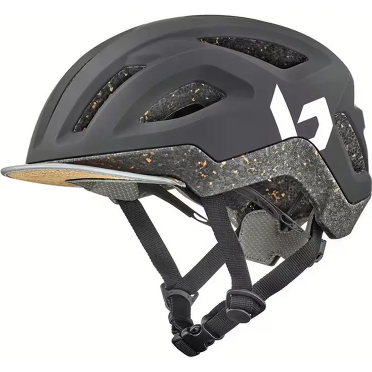 BOLLÉ City-Fahrradhelm "REACT", leichter und belüfteter Helm mit In-Mold-Technologie, Coolmax-Polsterung, Click-to-Fit-System, black matte