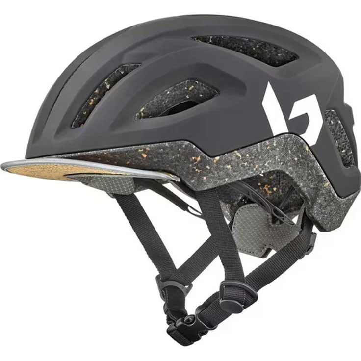 BOLLÉ City-Fahrradhelm "REACT", leichter und belüfteter Helm mit In-Mold-Technologie, Coolmax-Polsterung, Click-to-Fit-System, black matte