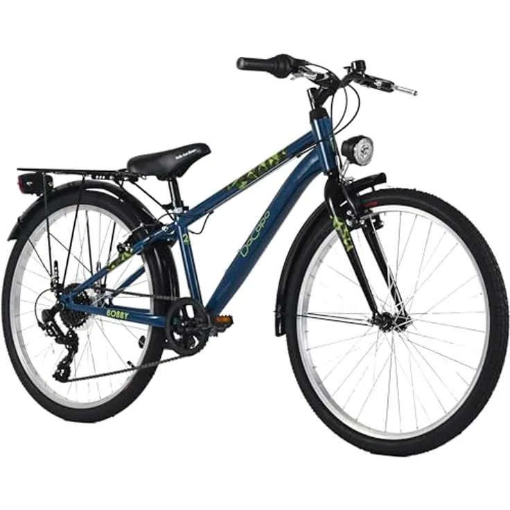 Dacapo BOBBY, 24" Kindervelo mit 7-Gang SHIMANO Schaltung, V-Brakes und Beleuchtung, für Körpergrößen 130-150 cm