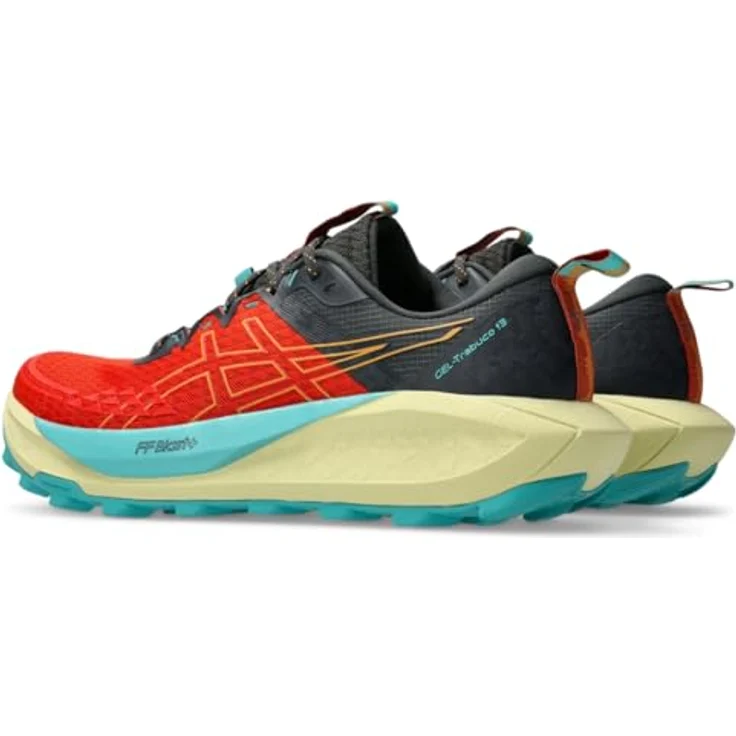 ASICS Performance Gel Trabuco13, Herren Laufschuhe für verschiedene Terrains, Atmungsaktives Obermaterial, 43.5, Orange-Rot – Bild 3