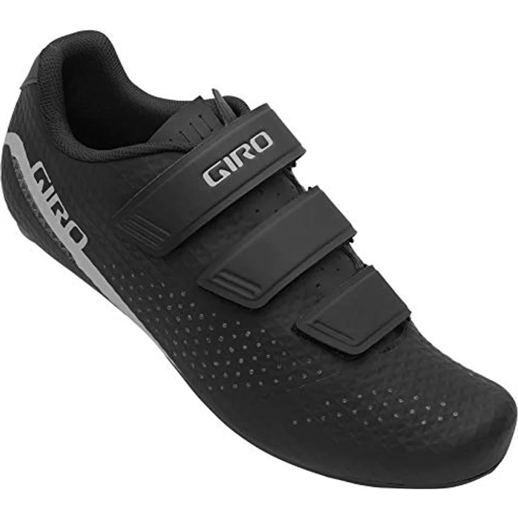 Giro Stylus Rennradschuhe, hochwertiges Synchwire-Obermaterial, Klettverschluss, schwarz, EU 41 – Bild 2