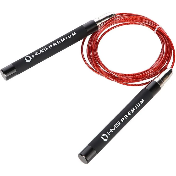 HMS Premium SK60, Aluminium Springseil Speed Rope mit verstellbarer Seillänge (278 cm) für Ausdauer und Sprungkraft