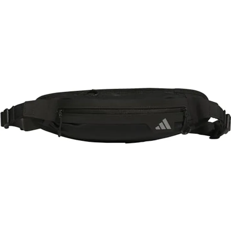 adidas Unisex-Erwachsene Laufgürteltasche, Einheitsgröße, 0,75 l Volumen, recyceltes Polyester, Elasthan, schwarz