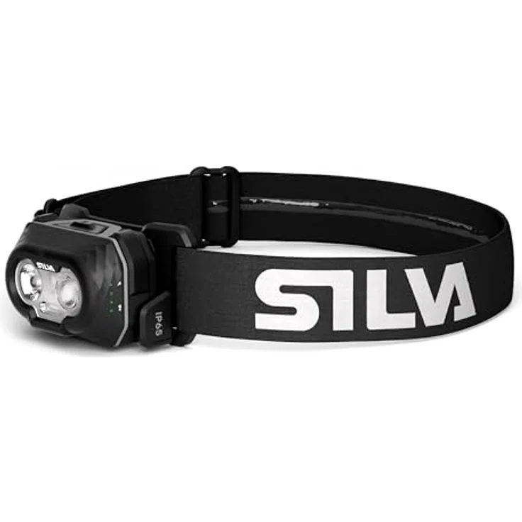 Silva Discover Stirnlampe, 500 Lumen, 3 Helligkeitsstufen, wasserdicht, mit Weiß, Orange & Rot LED, Joggen – Bild 1