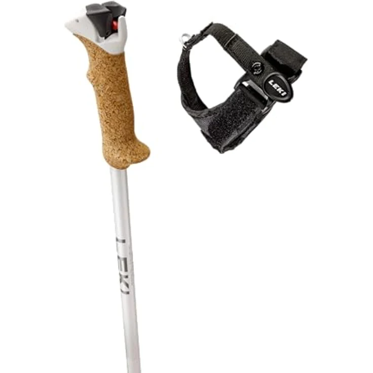 LEKI Damen Stella S Skistöcke, Fixlänge, Aluminium HTS 5.5, 120CM, White-Silver-Whitegold – Bild 3