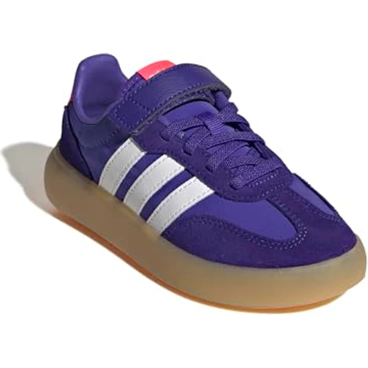adidas KJ6822_430 Laufschuhe, Größe 31 EU, Solar Purple / Cloud White / Solar Turbo, elastische Schnürsenkel mit Klettverschluss – Bild 4
