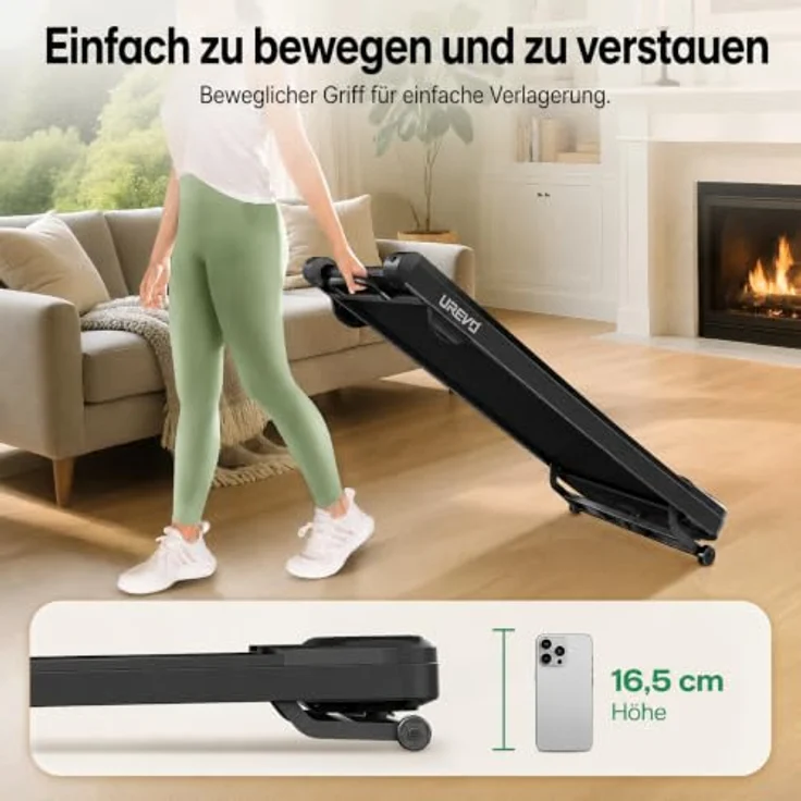 Urevo Spacewalk 3s, ultrakompaktes Laufband für zu Hause mit robuster Konstruktion und benutzerfreundlicher Bedienung – Bild 6