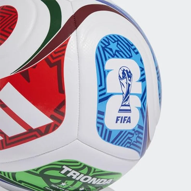 Adidas FIFA World Cup 26 Trionda Trainingsball, 100% recyceltes TPU, Unisex, Weiß, Größe 5 EU – Bild 4