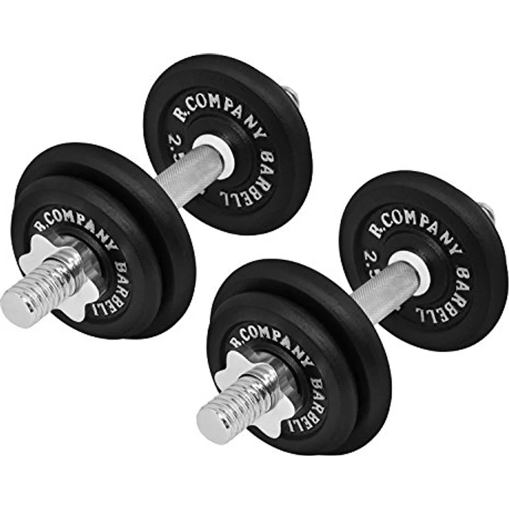 Bad Company Kurzhantel-Set I Hantelscheiben aus Gusseisen mit Kurzhantelstangen 30/31 mm I 2 x 10 kg – Bild 1