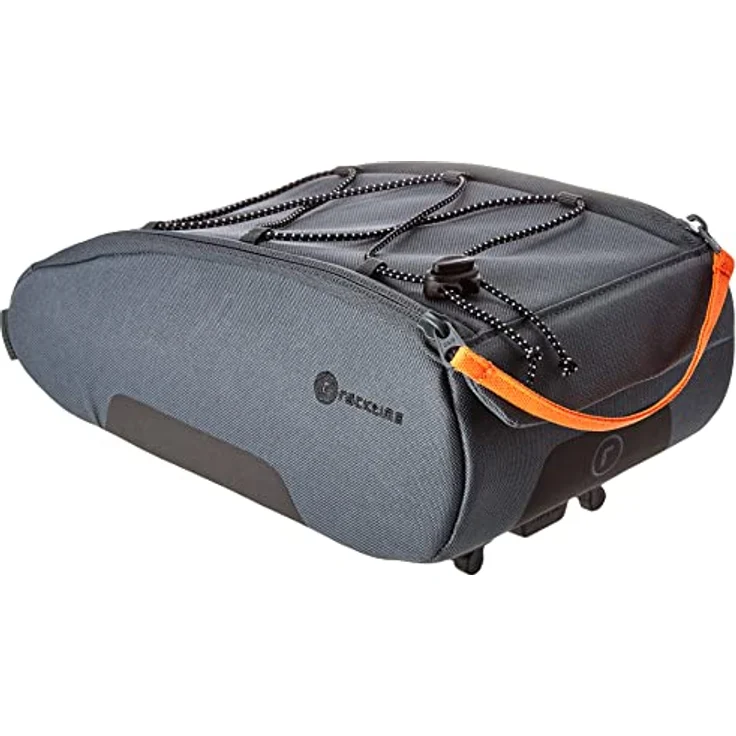 Racktime Yoshi, Velotasche (5,50 l, Gepäckträgertasche) mit drei Innenfächern, Spanngummis und Reflektoren, vormontiertem Snapit 1.0 Adapter, schwarz – Bild 2