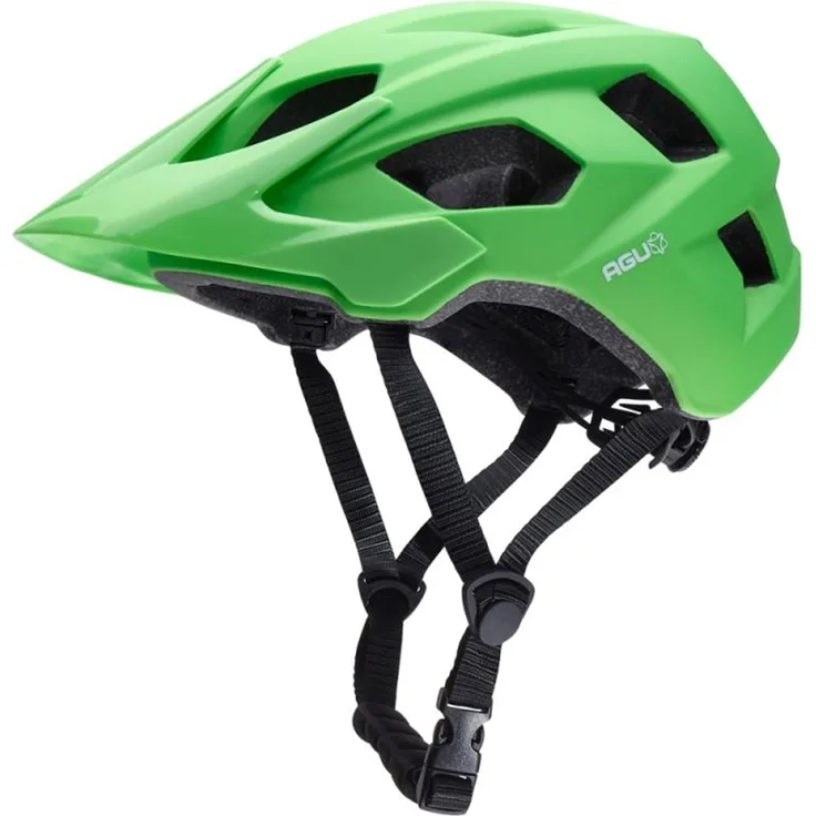 AGU Helm XC MTB, leichter Mountainbike-Fahrradhelm mit zusätzlichem Schutz, grün