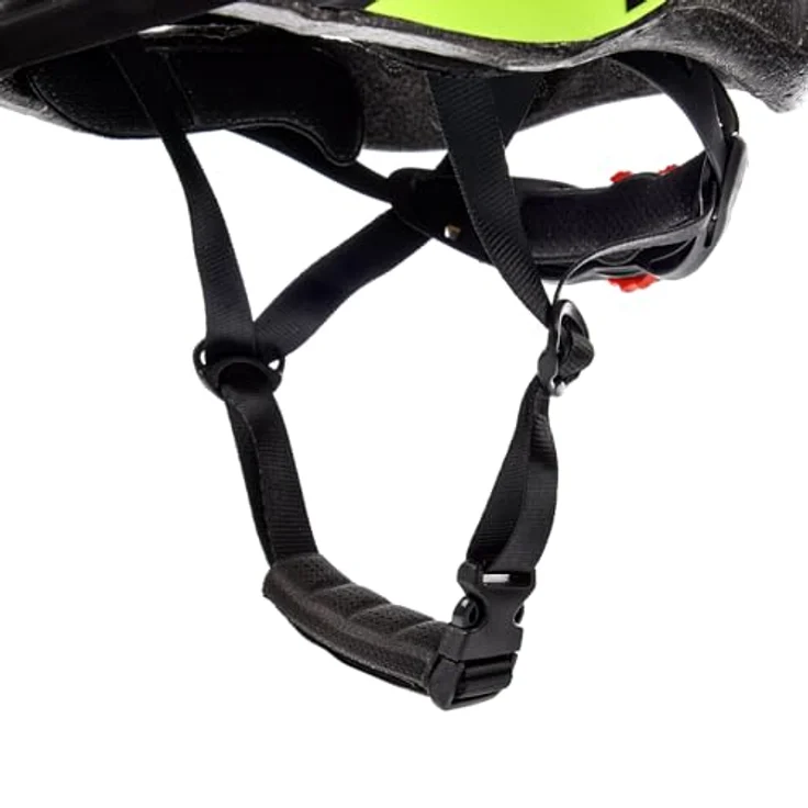 Meteor Drizzle Fahrradhelm, MTB Rollerhelm für Herren, Damen und Kinder, L 58-61 cm, schwarz/neongrün – Bild 5