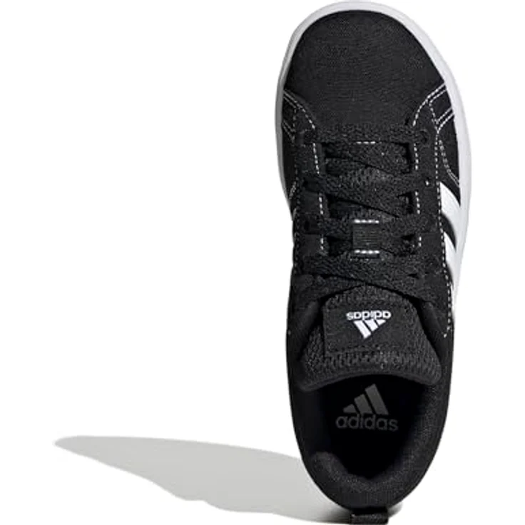 adidas Vs Pace 2.0 K, Laufschuhe für Kinder mit weichem Synthetik-Obermaterial und Gummiaußensohle, cblack/ftwwht/cblack, Größe: 4.5 – Bild 7