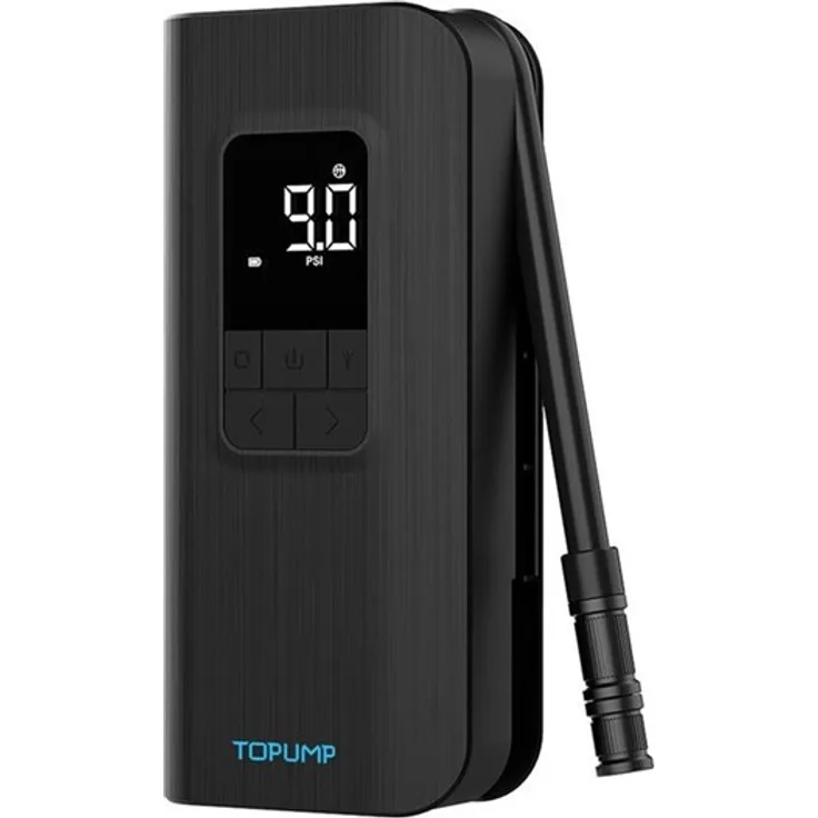 Cycplus A12 Electric Pump, portable elektrische Pumpe mit 150 PSI, 5 smarten Modi und LED Display, schwarz
