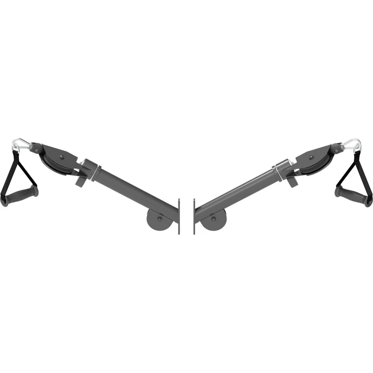 Sport-Thieme Kabelzug-Auslegeranbau für Kraftstation "600", Erweiterung für vielseitiges Krafttraining mit Kunststoffgriffen