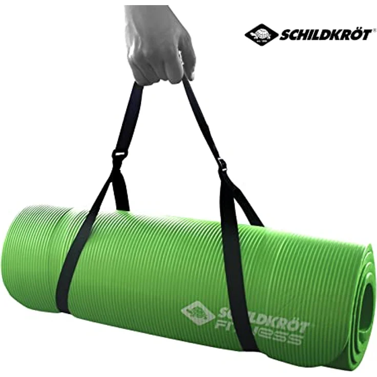 Schildkröt Fitnessmatte, 15 mm, rutschfeste Gymnastikmatte, mit Tragegurt, 183 x 61 x 1,5 cm. – Bild 5