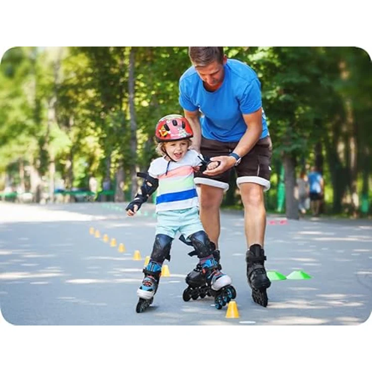Meteor ROX Inlineskates Kinder, Rollschuhe S 30-33 in mint, höhenverstellbar, Aluminiumrahmen, ABEC-7 Lager – Bild 3
