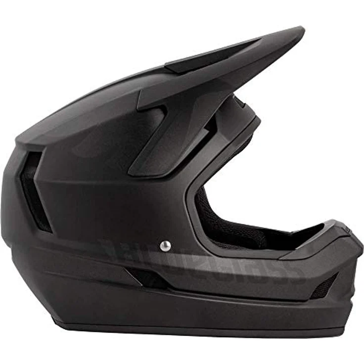 Bluegrass Legit Black Matt XL, Fullface Fahrradhelm mit Fiberglas-Außenschale, ASTM-zertifiziert, 1100 g, für Freeride/Downhill – Bild 4