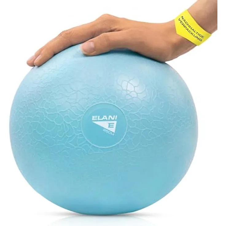 ELANI Pilates Ball - nachhaltig, rutschfest & extrem belastbar - als Beckenboden Ball oder Soft Pilates Ball einsetzbar | Gymnastikball klein - 25 cm