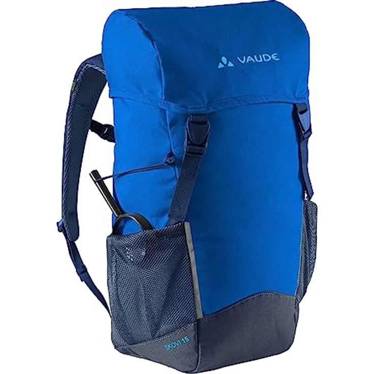 VAUDE Skovi 15 Kinderrucksack, reflektierende Elemente, Lupe inklusive, Recycling-Material, blau – Bild 1