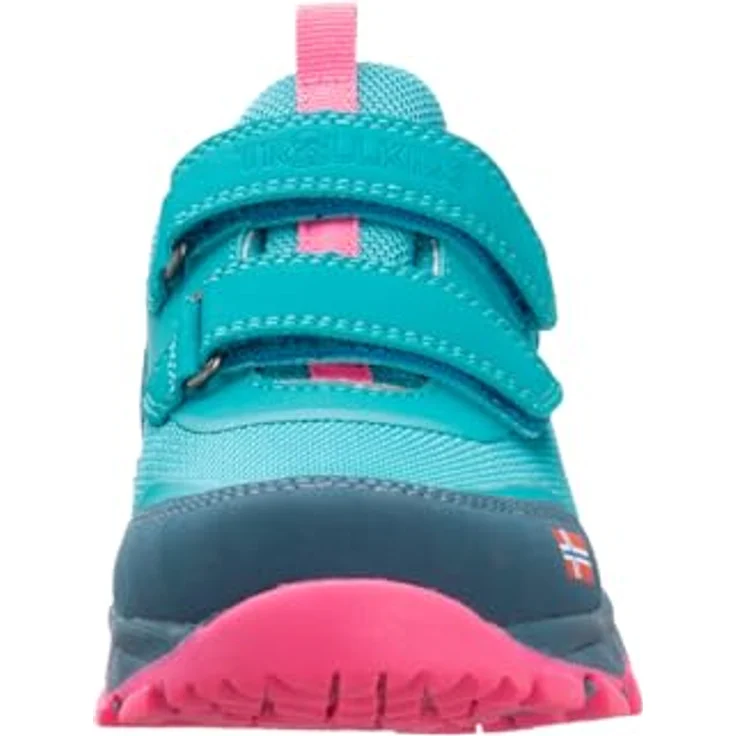 Trollkids Kid's Preikestolen Hiker, Wasserdichte Wanderschuhe für Kinder mit Klettverschlüssen, Türkis – Bild 4