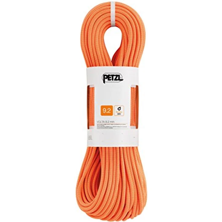 Petzl Verticality Einfachseil, orange, 50m, wasserabweisend, ClimbReady-Technologie, geeignet für Fels- und Eisgebietsicherung – Bild 1