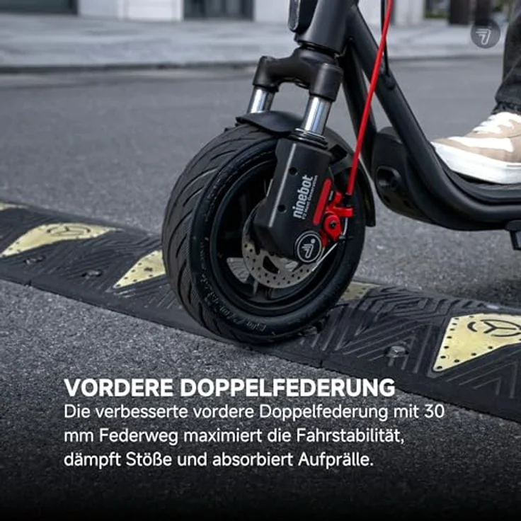 ninebot by Segway E-Scooter F2 Pro D II, 20 km/h, 900 W Motor, schlauchlose selbstabdichtende Reifen, 65 km Reichweite, IPX5 wasserfest – Bild 5