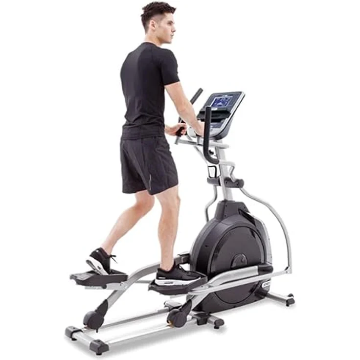 Spirit Fitness Ellipsentrainer-Ergometer XE 195, Schwungmasse ca. 21 kg, 20 Widerstandsstufen, schwarz – Bild 3