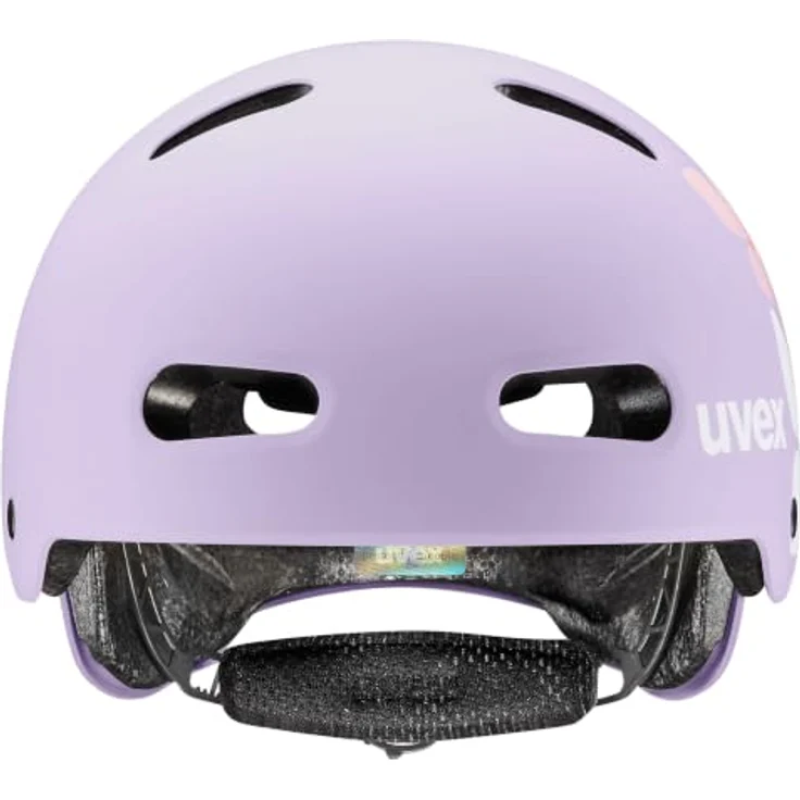Uvex kid 4 style Kinderhelm, flower lilac matt, 55-58 cm, ABS-Hartschale, EPS, mit Weitenanpassung und Belüftungssystem – Bild 2