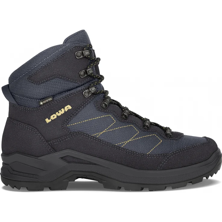 LOWA Taurus Pro GTX Mid, Wanderschuh aus Leder-Mix für Herren, blau, Größe 44.5 – Bild 1