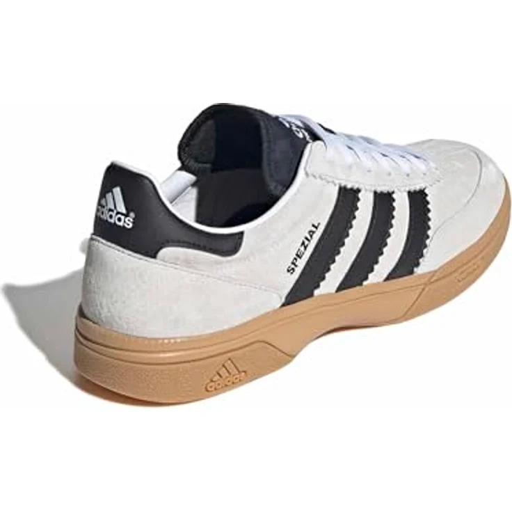Adidas Hb Spezial, Vintage Handballschuh mit Wildleder-Obermaterial, Dämpfungssystem und Torsion Technologie, ftwwht/cblack, Größe 43 1/3 – Bild 4