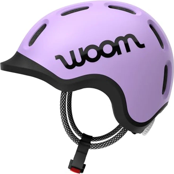 woom Ready Kinder Fahrradhelm, verstellbar, pinch-frei mit reflektierenden Details für Radfahren, Rollerfahren & Skaten, für Mädchen & Jungen (1-14 Jahre) - Lilac - Klein – Bild 3