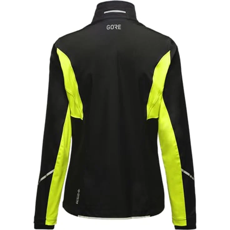 Gore® Wear R3 Goretex I Skijacke, atmungsaktiver Wetterschutz, schwarz/neon gelb, Größe XS – Bild 4