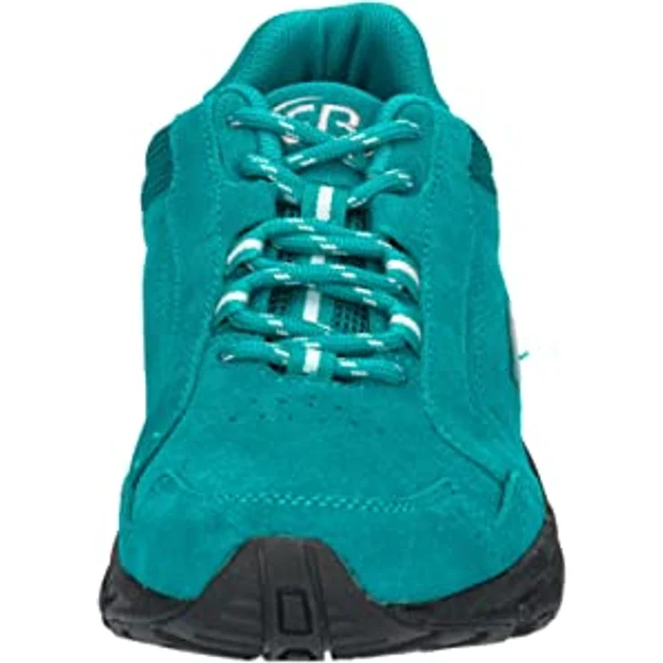 BRÜTTING Nordic Walking Schuh Circle, Outdoorschuh aus Veloursleder mit Wechselfußbett und dämpfender Gummisohle, grau – Bild 3
