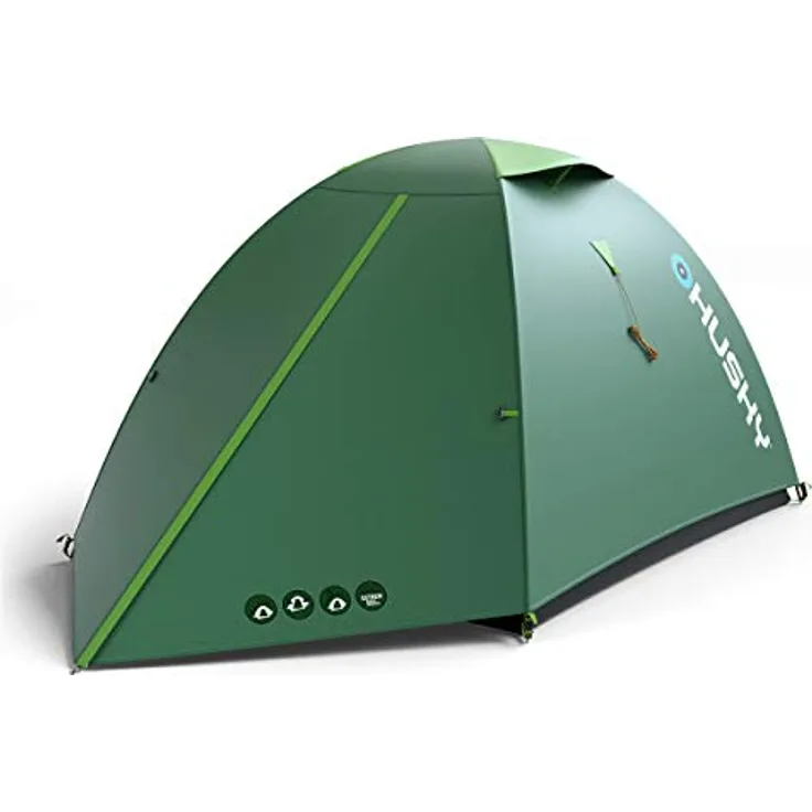 Husky Bizam Plus Zelt, Green, wasserdicht für 2 Personen, Standardgröße