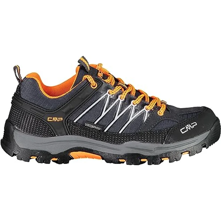 CMP Rigel Low WP, Kinder Wanderschuh in anthrazit/orange, wasserundurchlässig mit optimaler Knöchelstütze und gripstarker TPR-Sohle – Bild 2
