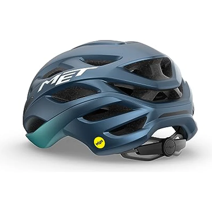 MET Estro MIPS, Rennradhelm in Navy Teal, Matt, Leichtbauweise mit 19 Belüftungsöffnungen, Gr. M (56-58 cm) – Bild 2