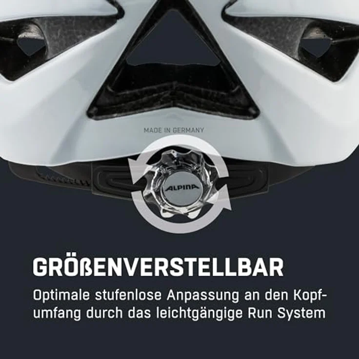 Alpina Panoma 2. 0 White - Blue Gloss, Größe 52 - 57 cm - Fahrradhelm, Farbe Weiß – Bild 6