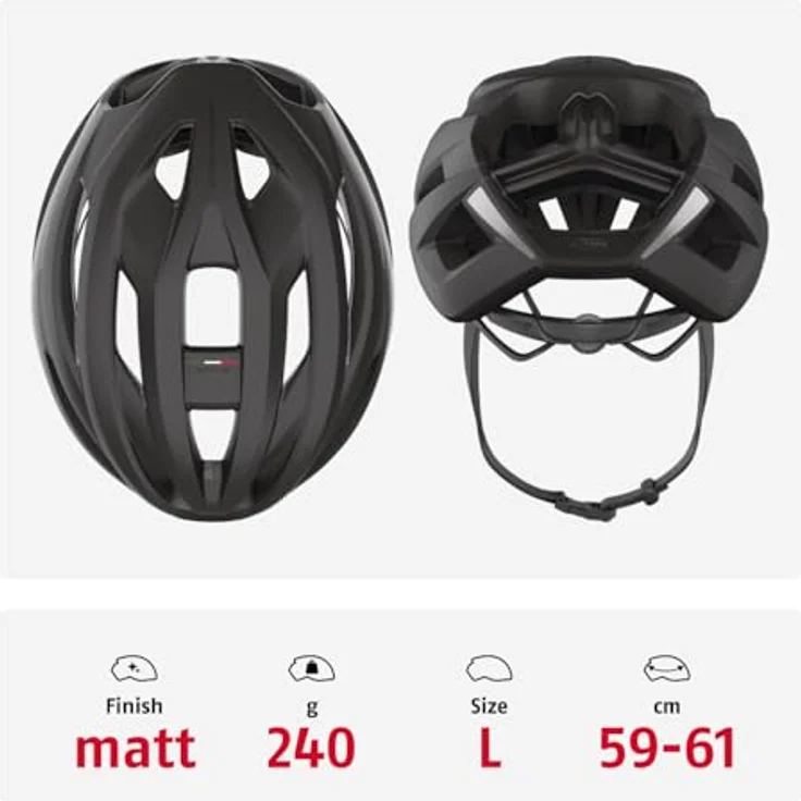 Abus StormChaser ACE, leichter Velohelm (57 - 61 cm) mit vollumlaufendem Unterkantenschutz und optimierter Belüftung – Bild 3