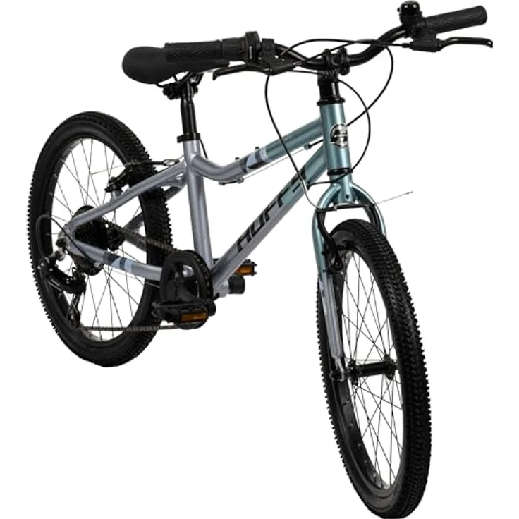 Huffy 20-Zoll Literide Junior, 7-Gang Fahrrad mit leichtem Aluminiumrahmen, Titanium Himmelblau und Grau für Kinder 5-9 Jahre – Bild 2