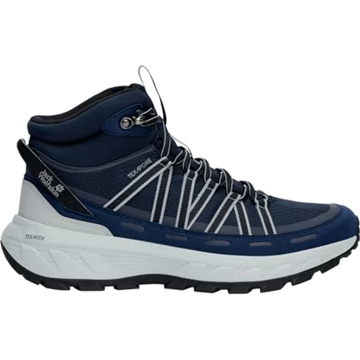 JACK WOLFSKIN Herren Wanderschuhe Wild Hike Texapore Mid M, wasserdicht mit EVA-Dämpfung und griffiger Gummisohle, grau – Bild 3