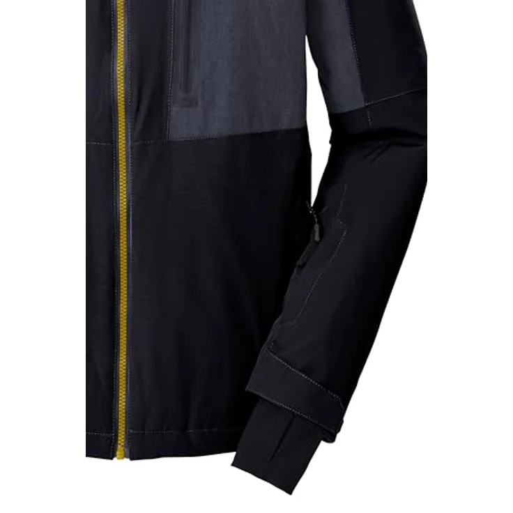 Killtec Ksw 47 Mn, Skijacke für Herren, wasserdicht und atmungsaktiv, schwarz-blau, Größe L – Bild 4