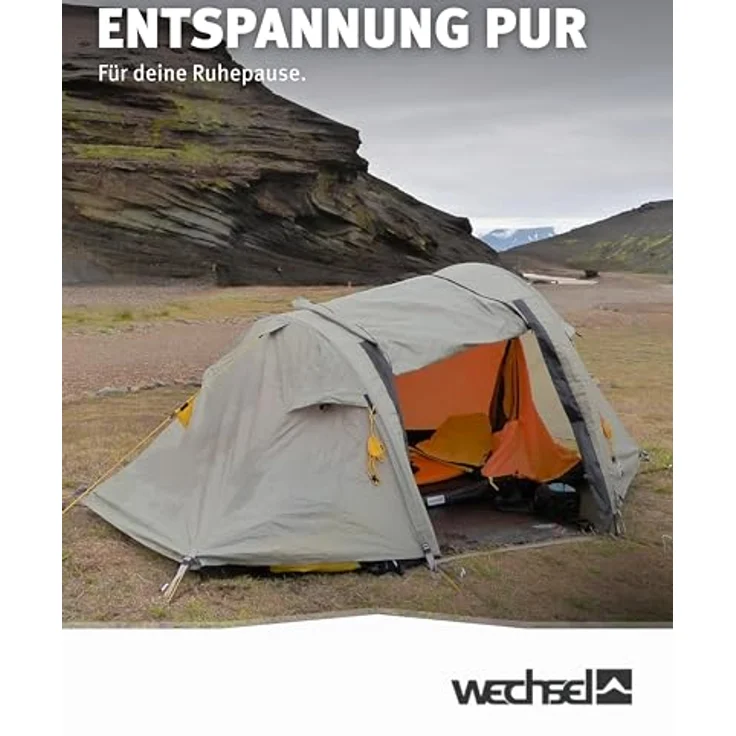 Wechsel Aurora 1 Travel Line, Tunnelzelt für 1 Person, 2.40 kg, leicht und strapazierfähig – Bild 3