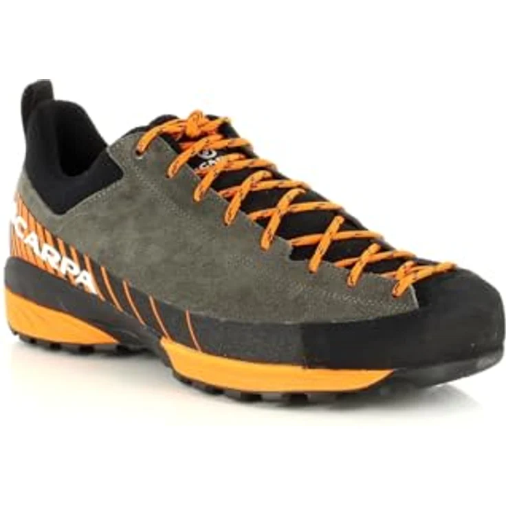 Scarpa MESCALITO, Approachschuh aus wasserabweisendem Veloursleder mit Vibram Litebase und Megagrip Sohle, Titan, 400 g – Bild 3